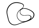 GE Washer Drive Belt - WG04F00347