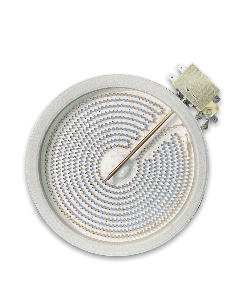 G.E Range Ceramic Surface Burner  - WG02F04090, Replaces: WB30T10132
