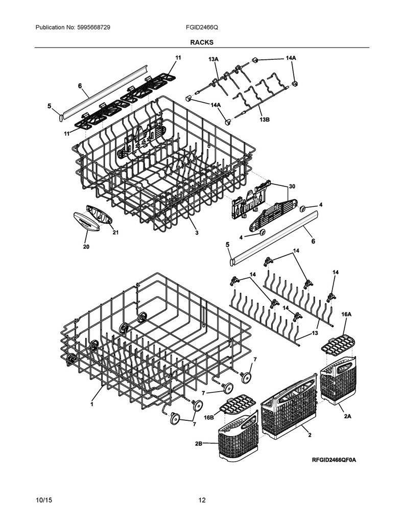 Upper Dishrack Assembly