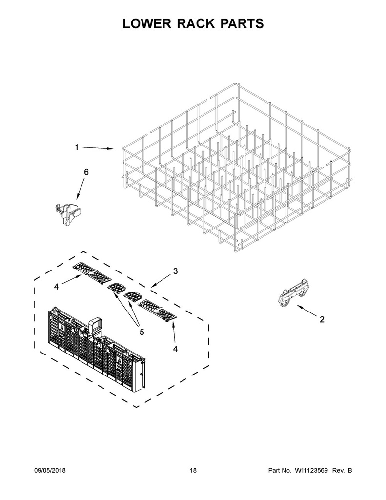 Lower Dishrack Assembly