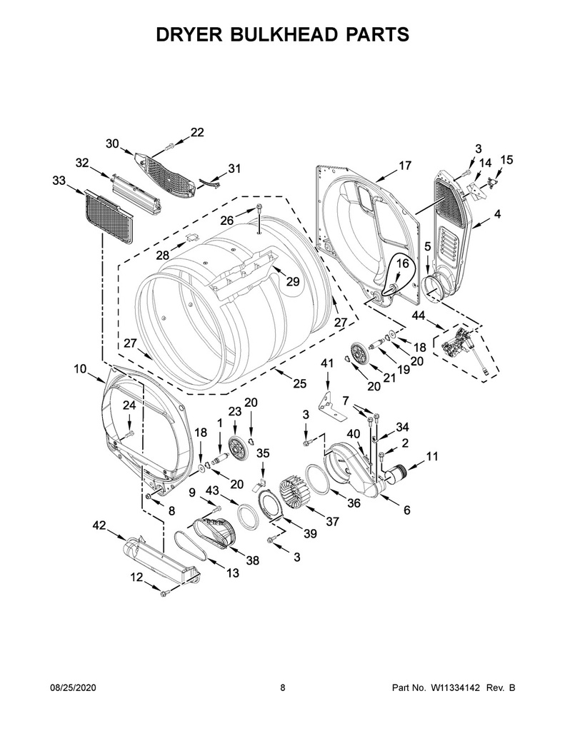 Rear Drum Roller Kit