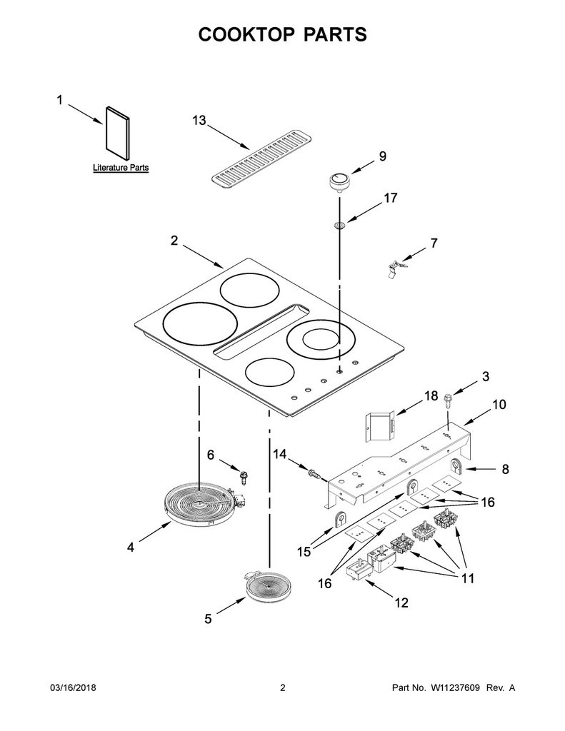 Glass Main Cooktop