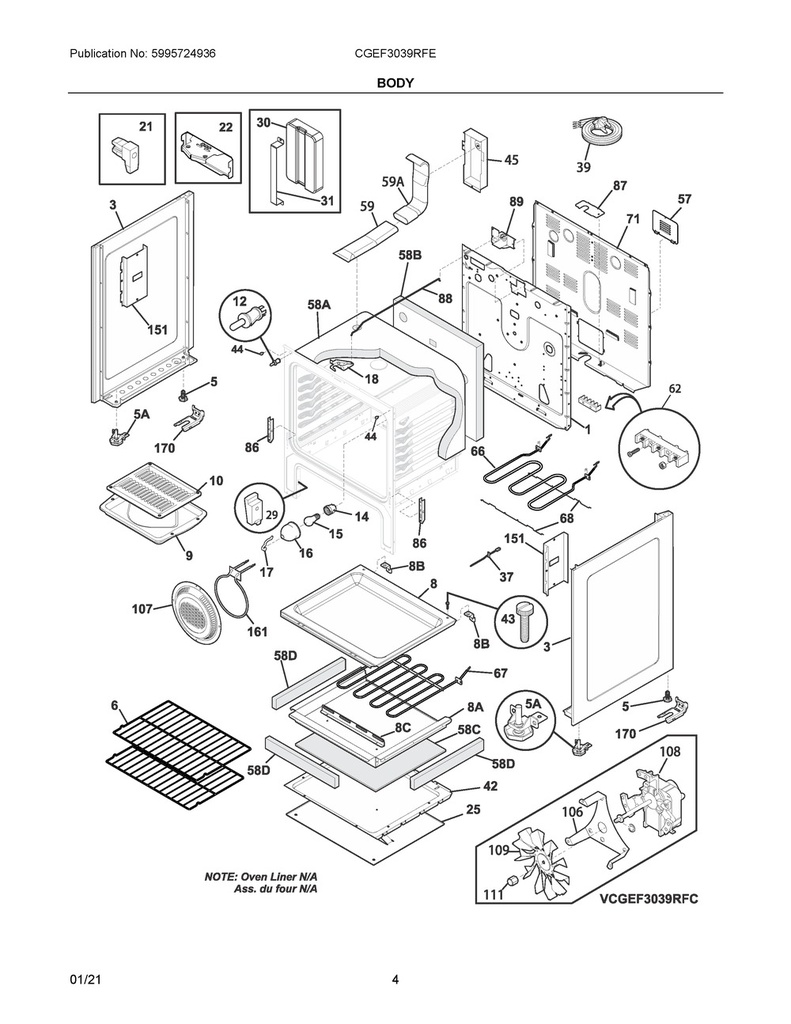 Oven Bottom Panel