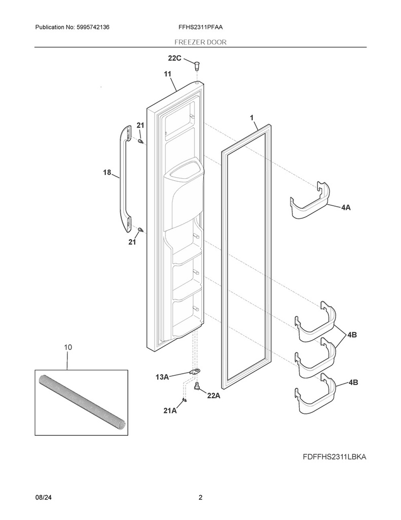 Freezer Door Bin