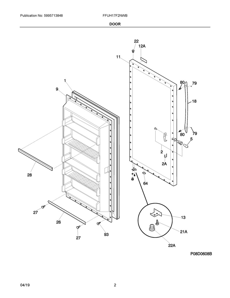 Door Handle (White)