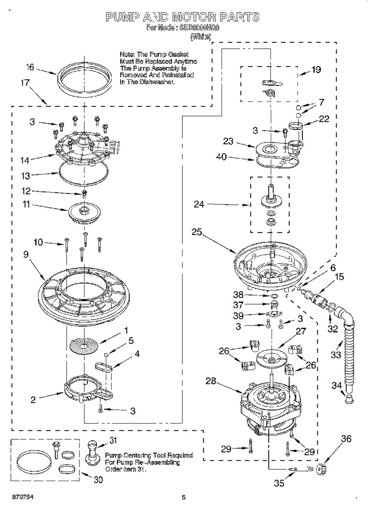 Pump & Motor Assembly