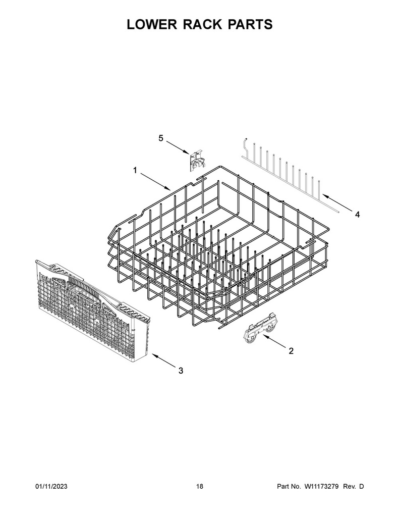 Lower Dishrack Wheel