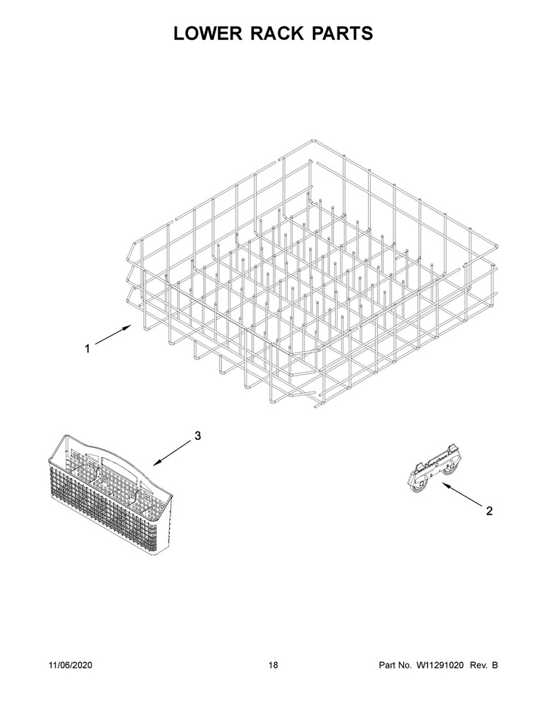 Lower Dishrack Wheel Assembly