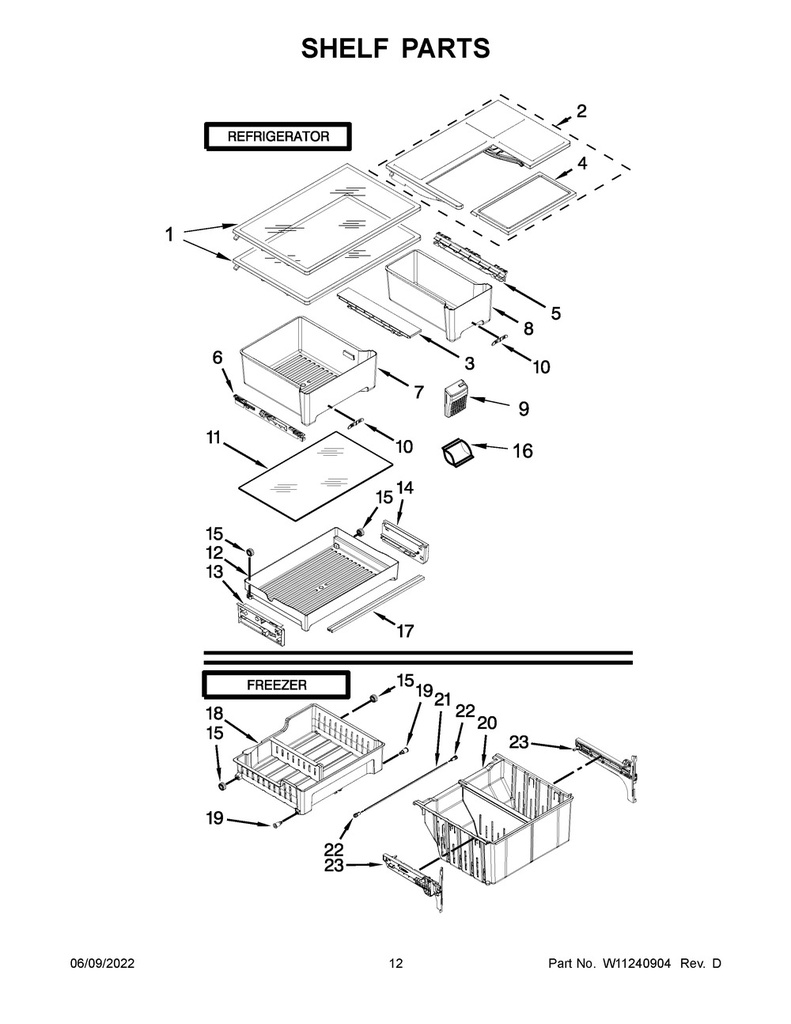 Pantry Cover Glass Shelf