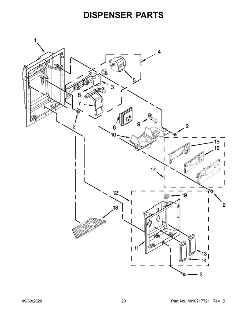 Dispenser Front Panel