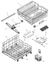 Whirlpool Dishwasher Folding Tine Clip - WP99003484, Replaces: 99003484