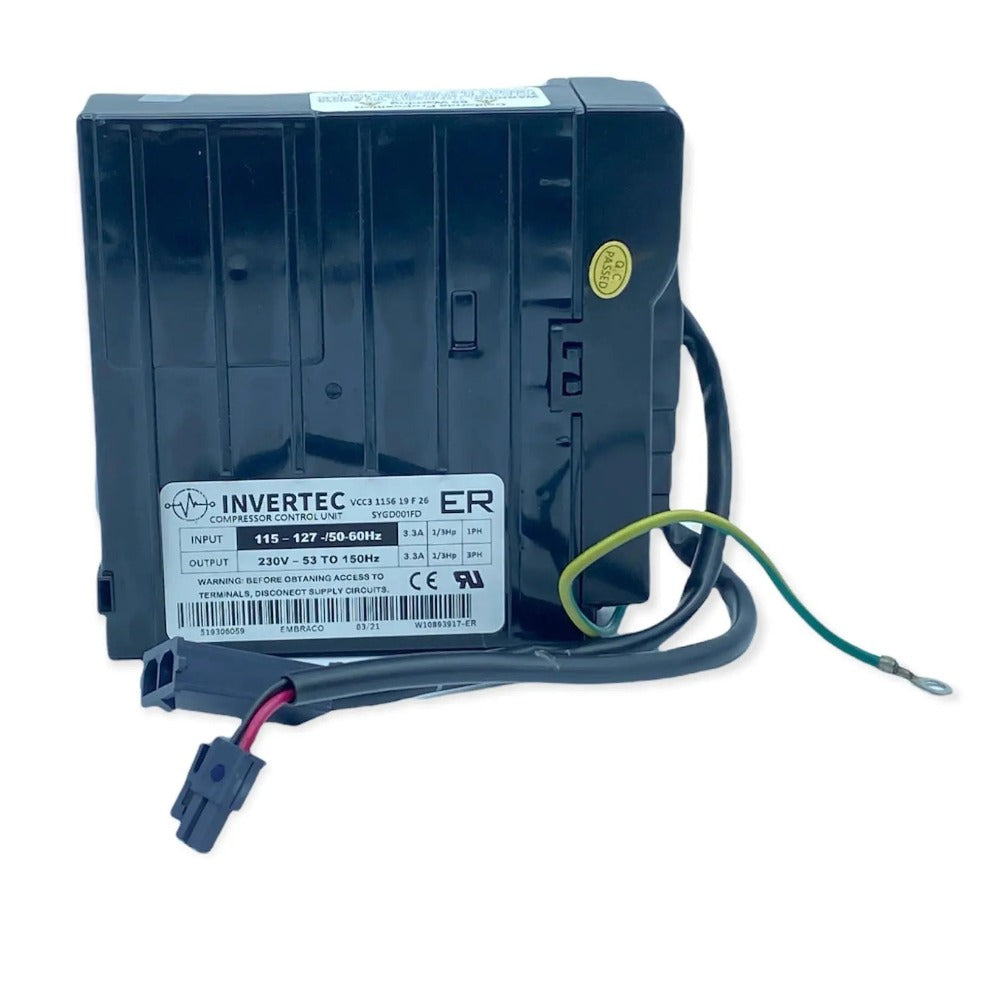 Whirlpool Refrigerator Inverter Board - W10893917 ,  REPLACES:  W10186719 W10285954 WPW10285954 4460593 AP6030712 PS11765768 EAP11765768 PD00037189 INVERTEC