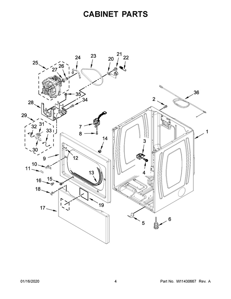 Whirlpool Dryer Broken Belt Switch Kit - 279782, Replaces: 3388223