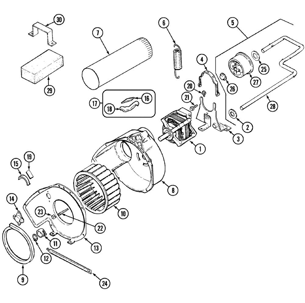 Whirlpool Dryer Drum Glide Pad - WP31001356, Replaces: 31001356