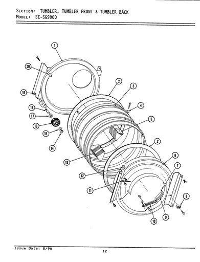 Whirlpool Dryer Drum Roller Axle - WP6-3129480