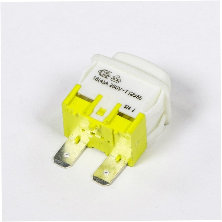 Speed Queen Dryer Push Button Start Switch (White) - 801434W, Replaces: 200669