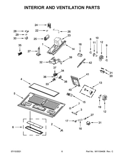 Whirlpool Microwave Thermistor - W10536989