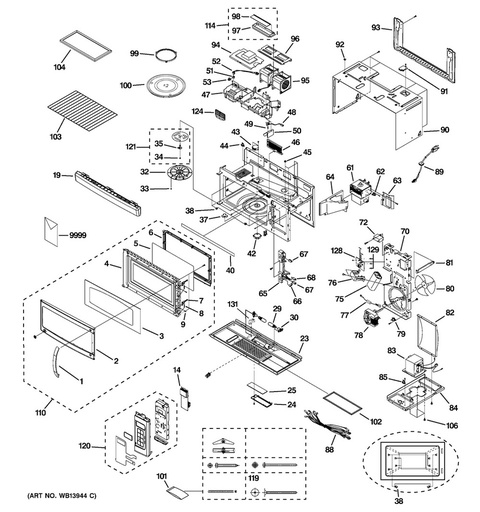 GE Microwave G.E Mounting Hardware Kit - WG02F05550