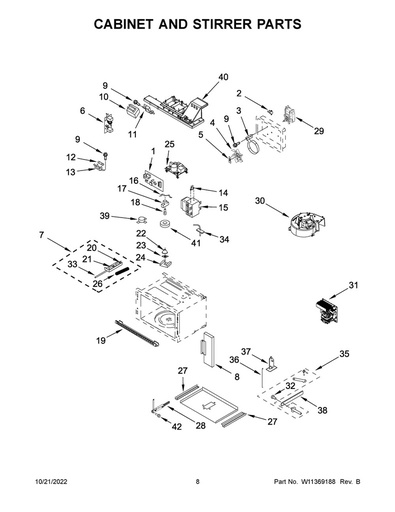 Whirlpool Microwave Door Switch - W10211972, Replaces: 4375346