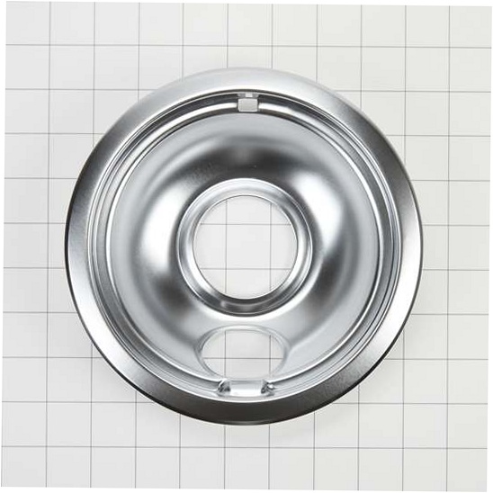 Whirlpool Range /Oven 6 Inch Burner Drip Pan - W10196406RW, Replaces: 42143