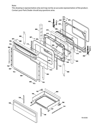 GE Range /Oven Range Surface Element Wire Harness Kit - WS01F06843