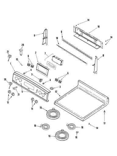 Whirlpool Range /Oven Range Circuit Breaker, White - 74009322