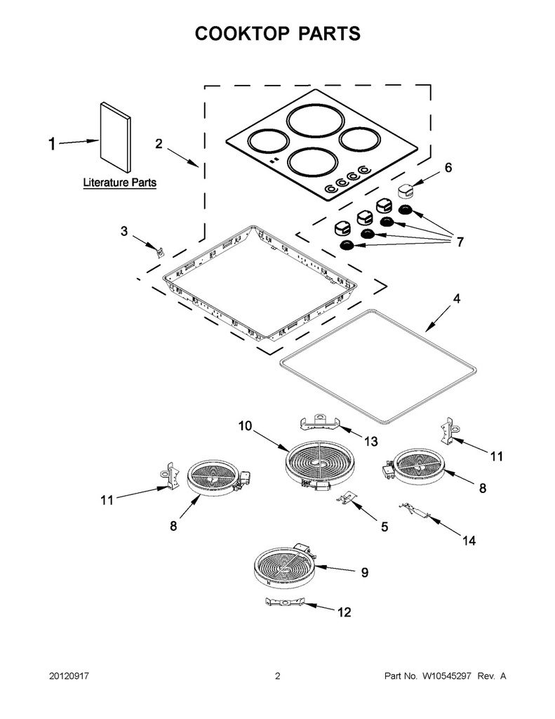Whirlpool Range /Oven Range Cooktop - WPW10516495