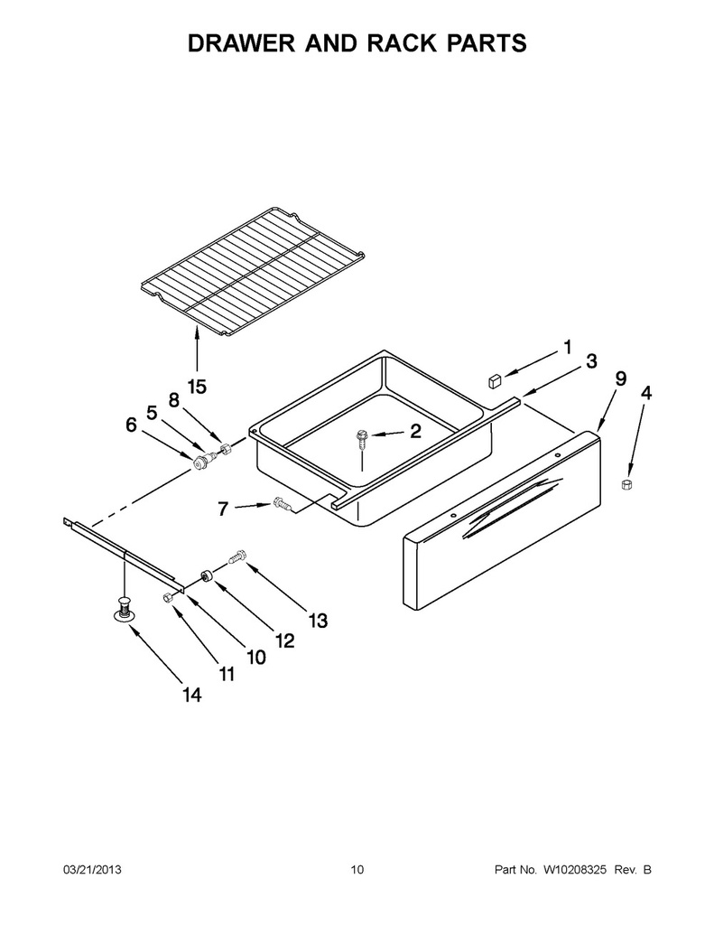 Whirlpool Range /Oven Oven Rack - WP74008763, Replaces: 74008763
