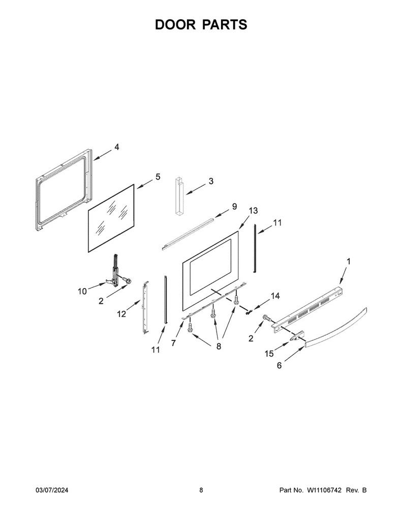 Whirlpool Freezer Screw - WPW10031790, Replaces: 3-24004-005