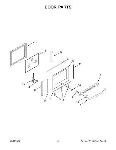 Whirlpool Freezer Screw - WPW10031790, Replaces: 3-24004-005