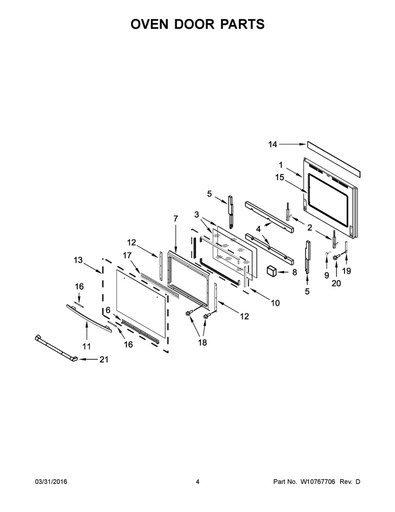 Whirlpool Range /Oven Range Door Liner - WPW10187019