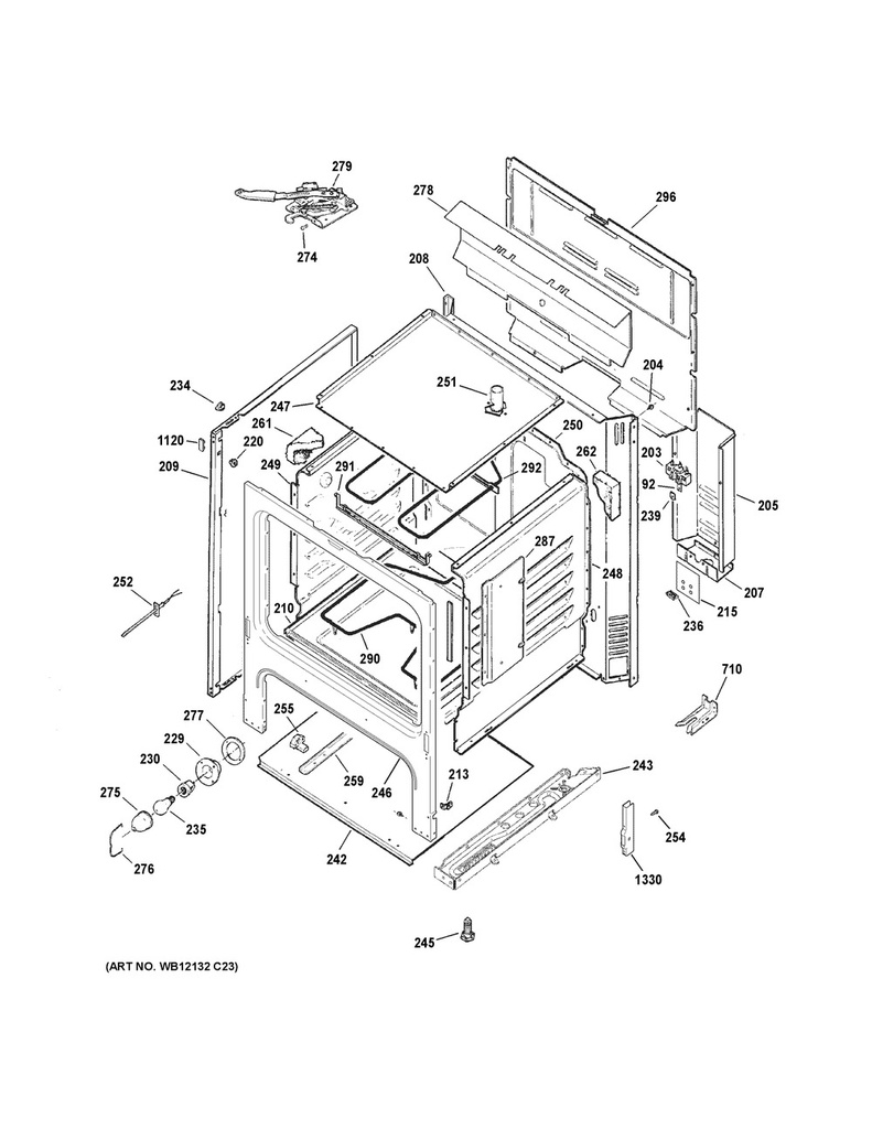 GE Range /Oven Range Drawer Support - WS01A00942
