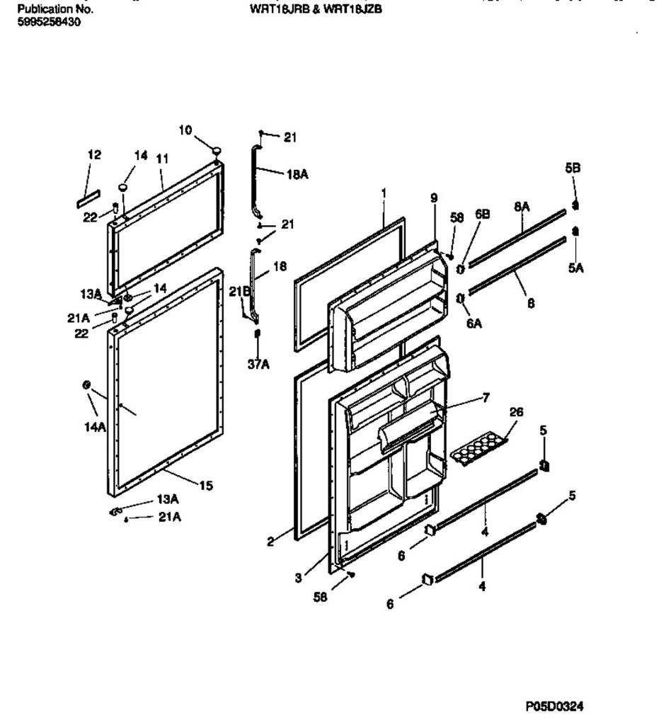 Frigidaire Refrigerator Door Shelf Bar - 5303300237