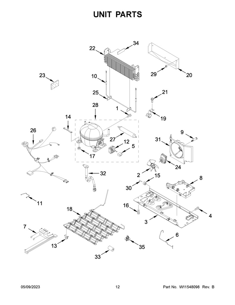 Whirlpool Refrigerator Valve - W11506635, Replaces: W10592358