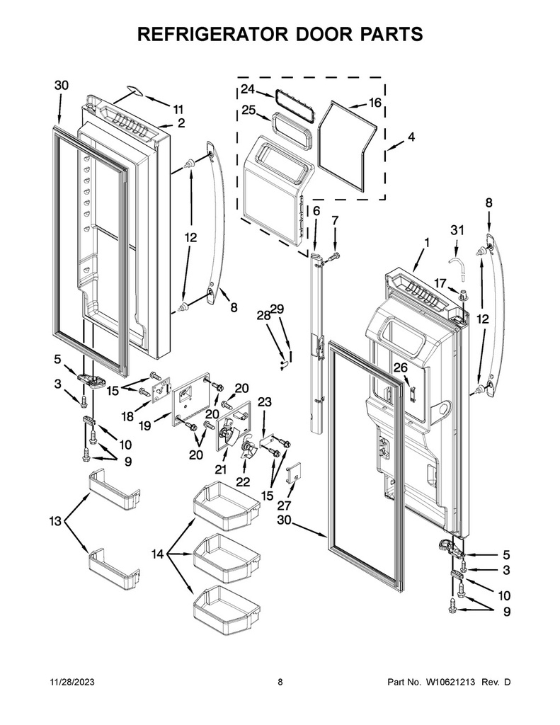 Whirlpool Refrigerator Nameplate - WPW10391355, Replaces: W10391355
