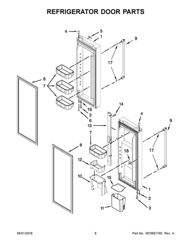 Whirlpool Refrigerator Drawer/Bin - WPW10411219, Replaces: W10411219