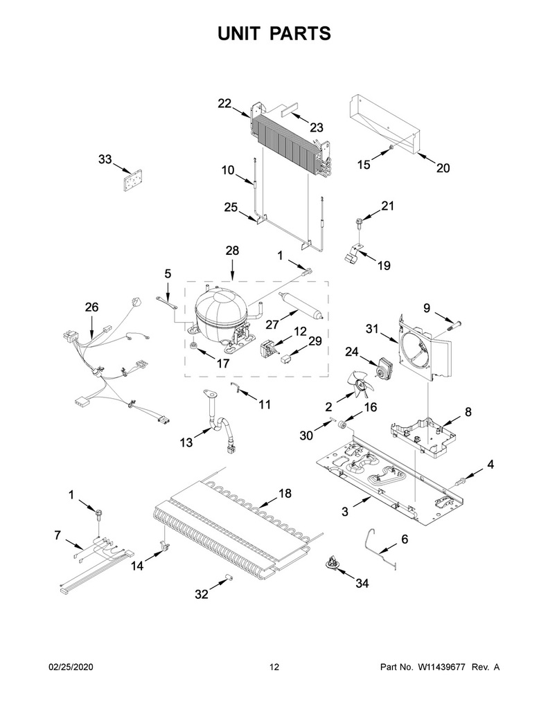 Whirlpool Refrigerator Refrigerator Evaporator - W10920993