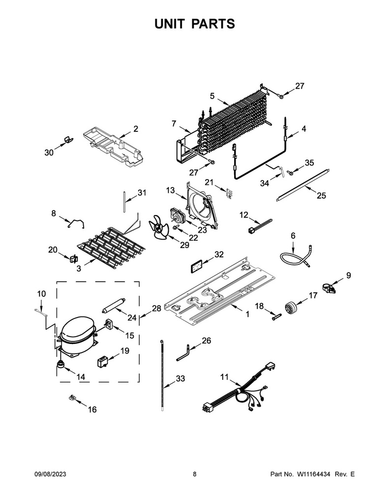 Whirlpool Refrigerator Roller - WPW10475495, Replaces: 2150304