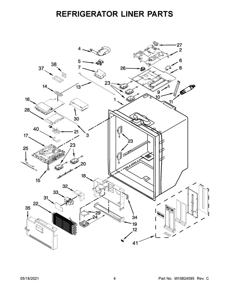 Whirlpool Refrigerator Refrigerator Air Tower - W10846158