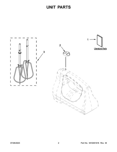 Whirlpool Small Appliance Hand Mixer Beaters - WPW10490648
