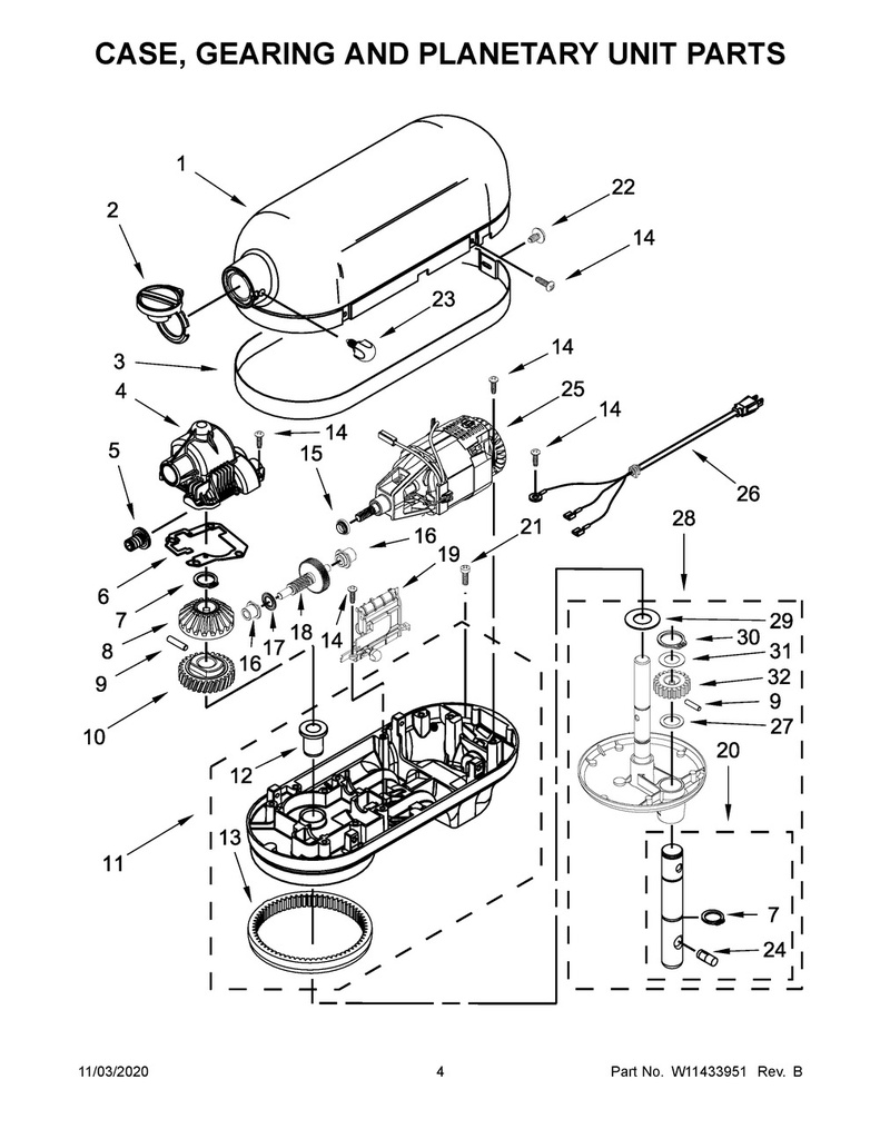 Whirlpool Small Appliance Stand Mixer Worm Gear - WP9709231
