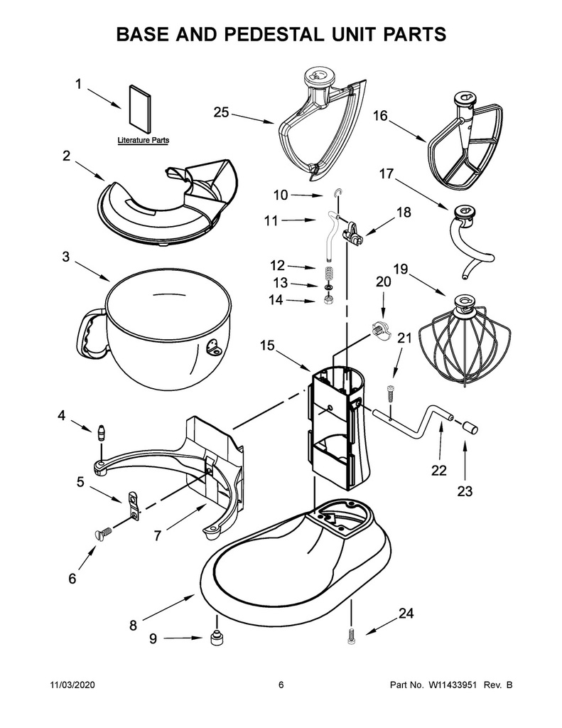 Whirlpool Small Appliance Stand Mixer Flat Beater - WPW10672616