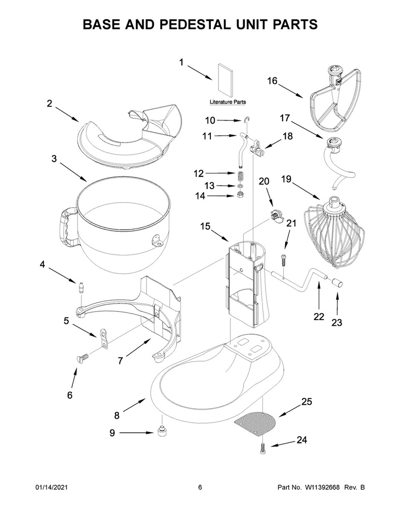 Whirlpool Small Appliance Stand Mixer Bowl Lift Arm Adjusting Bracket - WP9706885