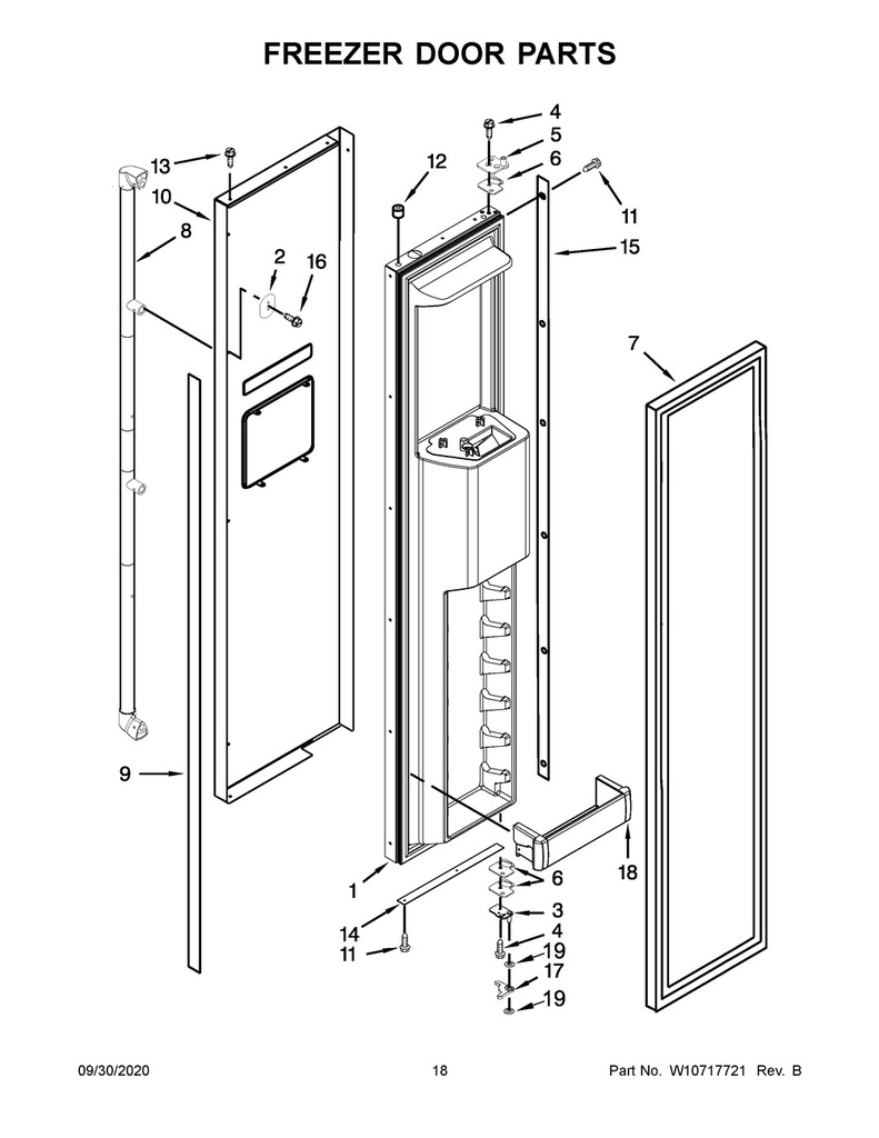 Whirlpool Refrigerator Screw - WP308544, Replaces: 25-7418