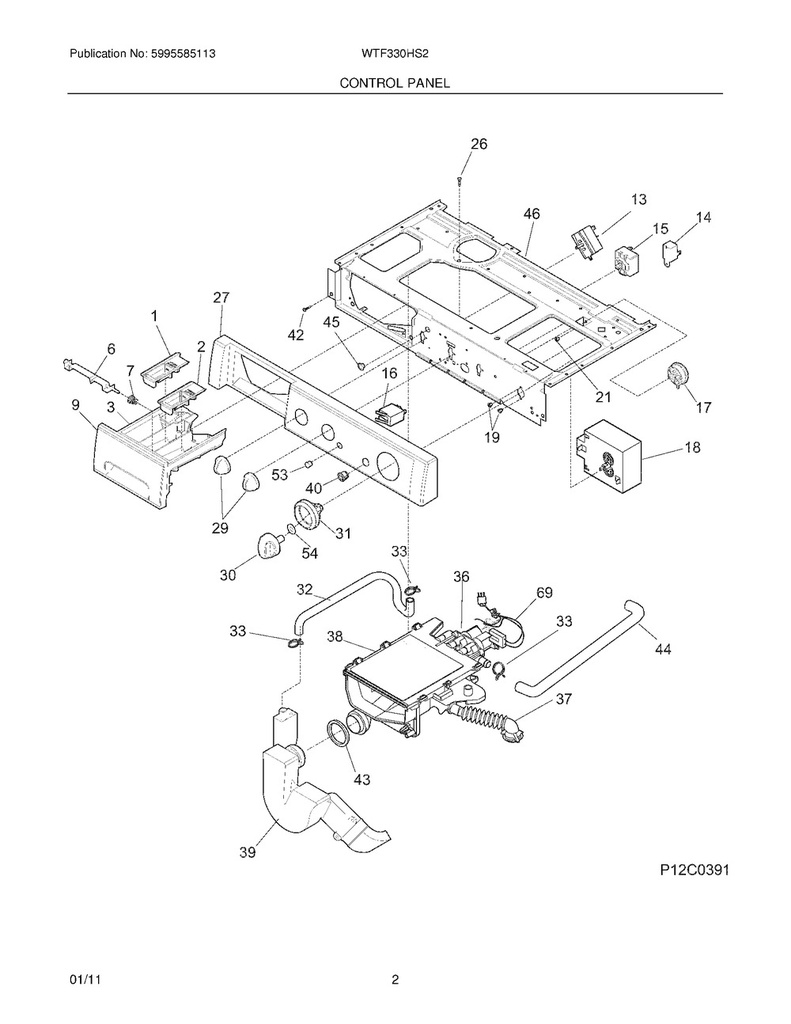 Frigidaire Washer Knob - 131761704, Replaces: 131761701