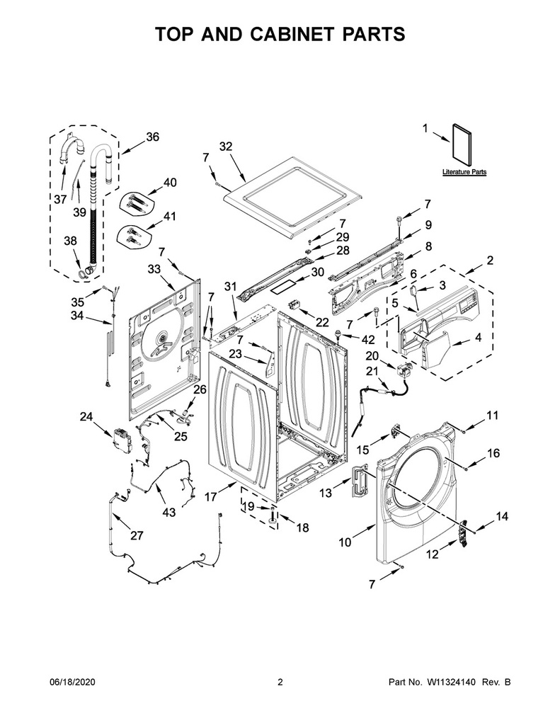 Whirlpool Washer Control Panel - W11325578, Replaces: W11294806