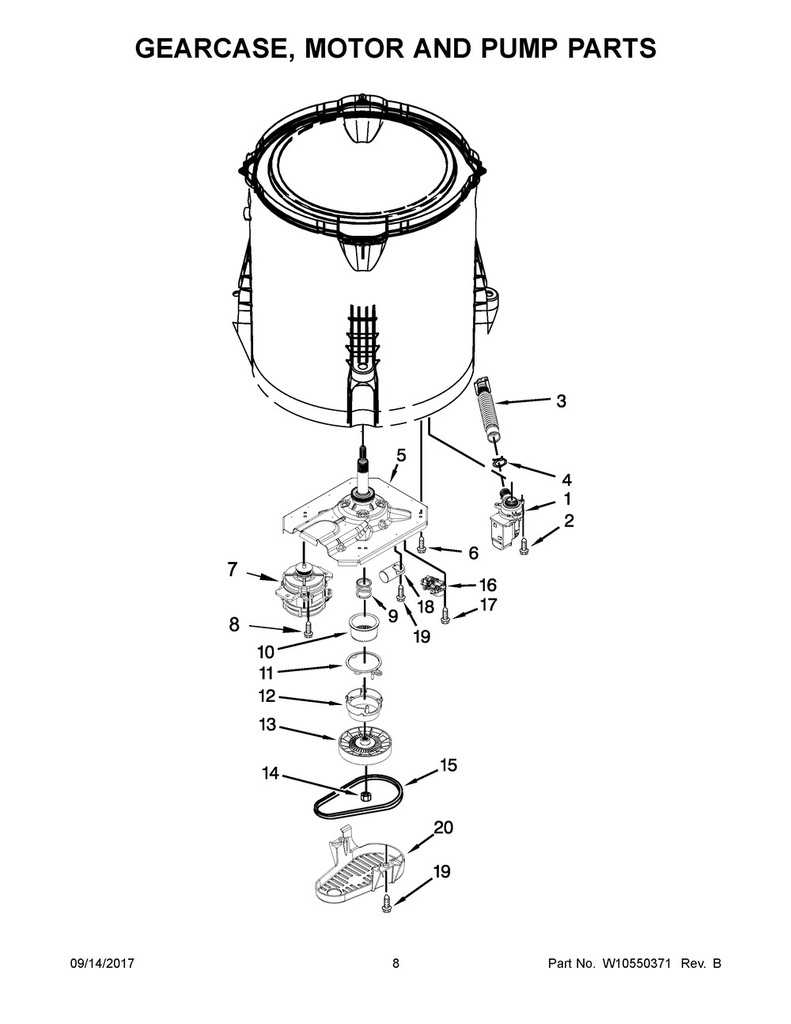 Whirlpool Washer Shift Actuator - WPW10006355, Replaces: W10006355
