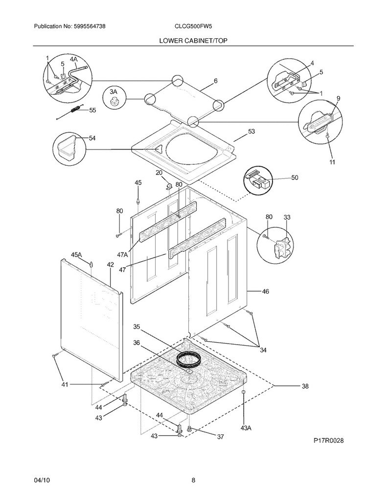 Frigidaire Washer Leveling Leg - 134548800, Replaces: 00638841