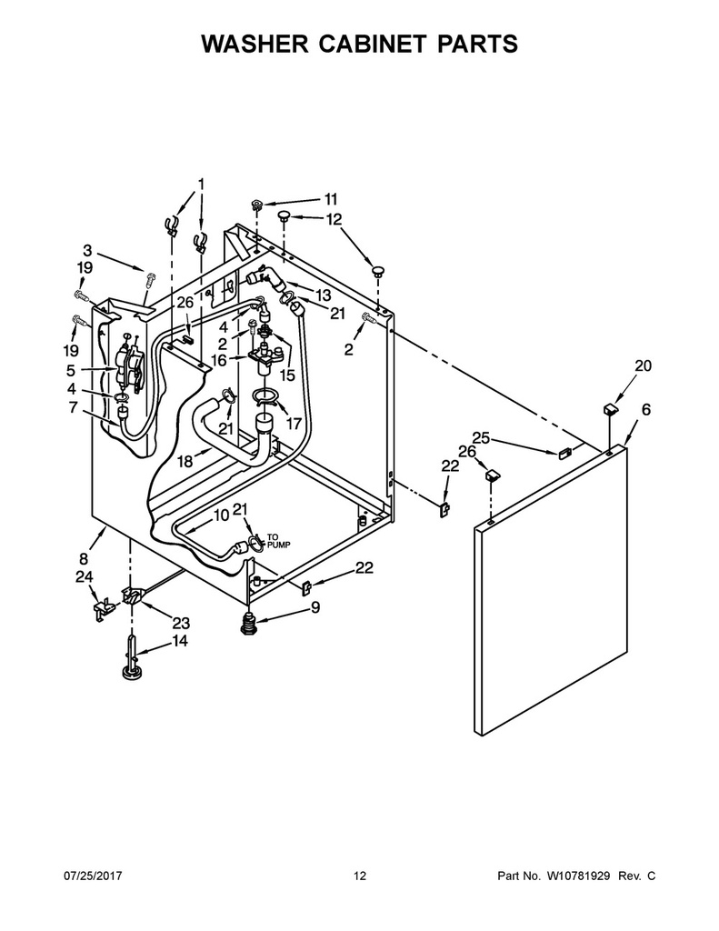 Whirlpool Washer Siphon - WP356363, Replaces: 356363