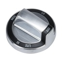Whirlpool Range /Oven Control Knob (Stainless) - WPW10415450, Replaces: W10294797
